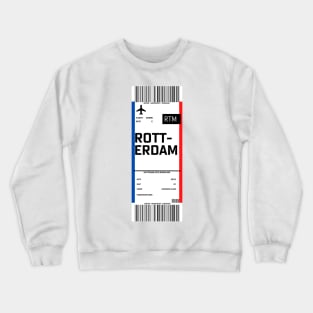 Boarding pass for Rotterdam Crewneck Sweatshirt